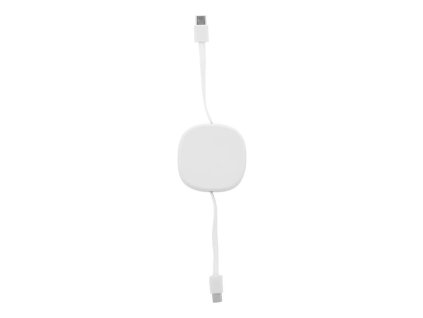 60W nabíjací kábel RABS USB-C , white (Farba white)