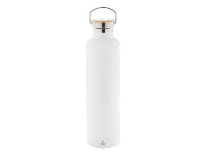 Termoska z recyklovaného nerezu (1000 ml) , white (Farba white)