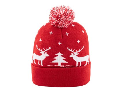 Vianočná zimná čiapka , Red (Farba Red)