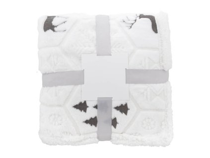 RPET vianočná deka , Grey (Farba Grey)