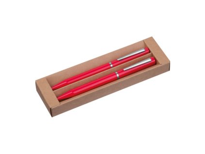 Sada guľôčkové pero a pentelka , Red (Farba Red)