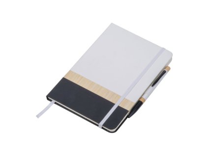 Zápisník A5 s perom , white (Farba white)