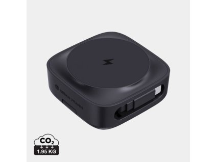 Magnetická bezdrôtová nabíjačka 2v1 15W , Black (Farba Black)