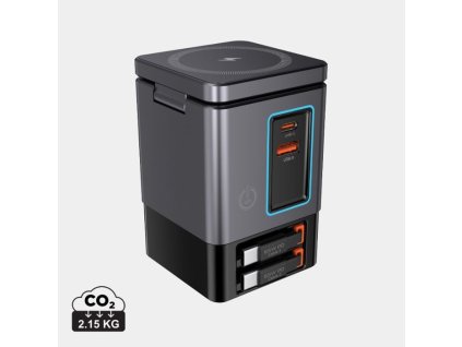 105W GaN stanica s káblami , Grey (Farba Grey)