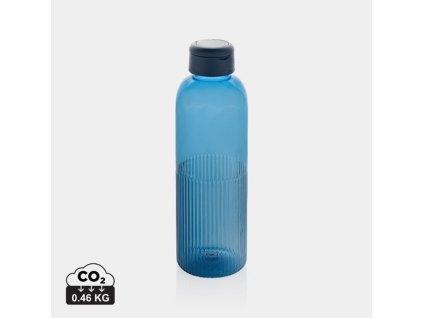 Fľaša na vodu z RPET z rukoväťou (750 ml) , Navy (Farba Navy)