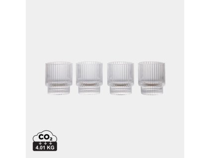 4-dielna sada sklenených pohárov Vinga York , transparent (Farba transparent)