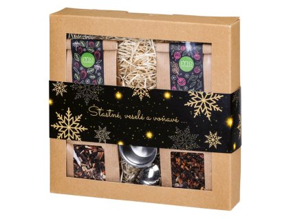 Sada ovocných čajov s čajítkom , natural (Farba natural)