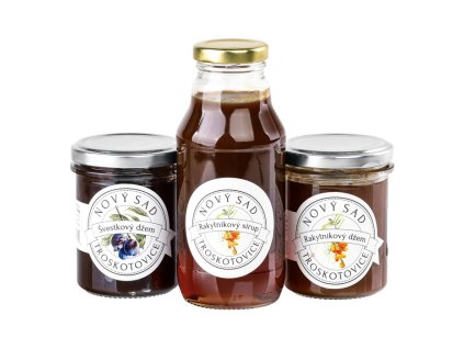 Darčeková sada Nový sad slivka a rakytník , natural (Farba natural)