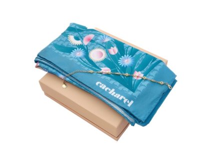 Sada - šatka a náramok , bright blue (Farba bright blue)