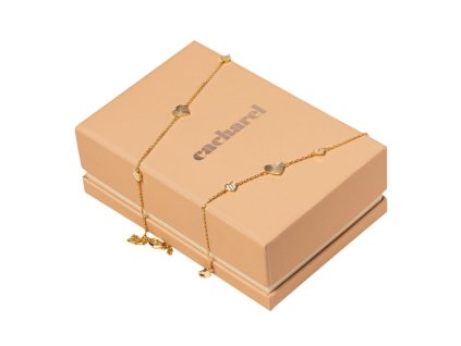 Sada - náhrdelník a náramok , gold (Farba gold)