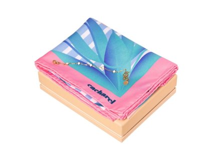 Sada - šatka a náramok , bright blue (Farba bright blue)