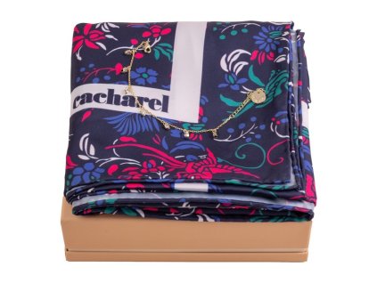 Sada - šatka a náramok , dark blue (Farba dark blue)