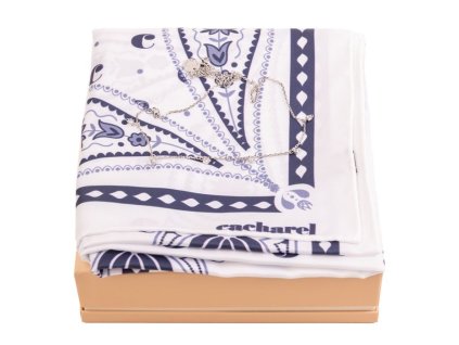 Sada - šatka a náhrdelník , white (Farba white)