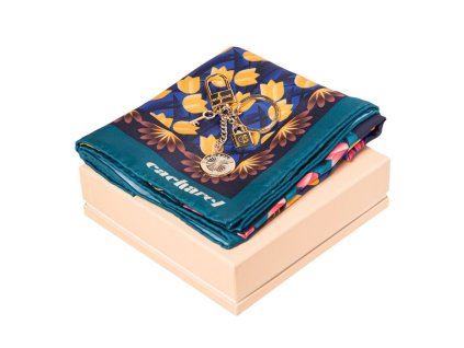 Sada - šatka a kľúčenka , Green (Farba Green)