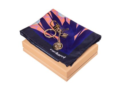 Sada - šatka a kľúčenka , Blue (Farba Blue)