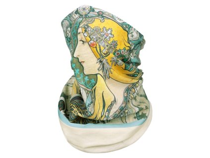 Šatka Alfons Mucha - Zodiak , mixed (Farba mixed)