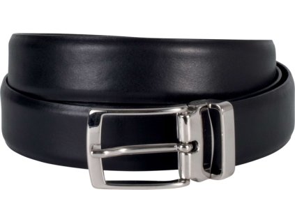 Kožený opasok 125 cm vo vrecúšku , Black (Farba Black)