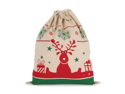 Vianočné bavlnené vrecúško (220 g/m2) , natural (Farba natural)