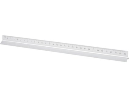 Hliníkové trojuholníkové pravítko 30cm , Silver (Farba Silver)