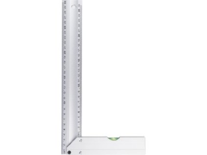 Hliníková vodováha s pravítkom 30cm , Silver (Farba Silver)