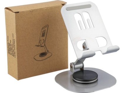 Hliníkový stojan na mobil , Silver (Farba Silver)