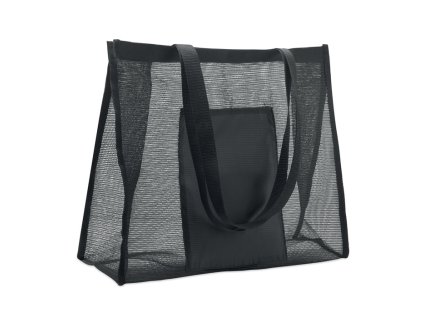 Taška z RPET sieťoviny , Black (Farba Black)