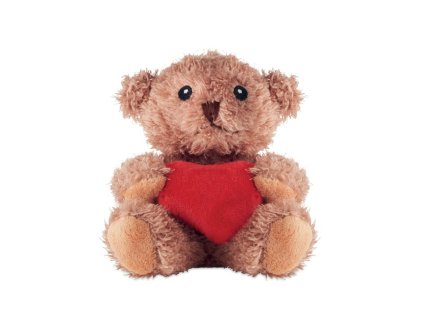Plyšový medvedík so srdiečkom , Red (Farba Red)
