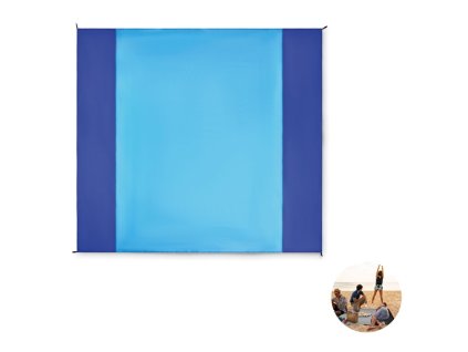 Veľká plážová deka (200x210 cm) , turquoise (Farba turquoise)