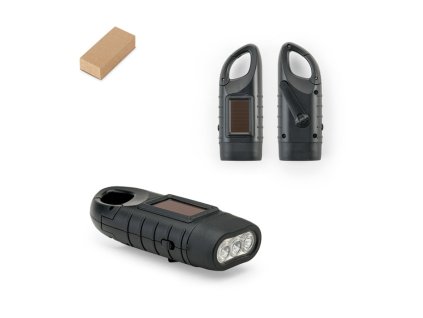 Dynamo baterka so solárnym nabíjaním , Black (Farba Black)