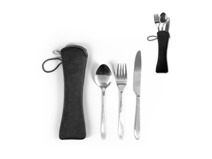 3-dielna sada nerezových príborov , Satin Silver (Farba Satin Silver)