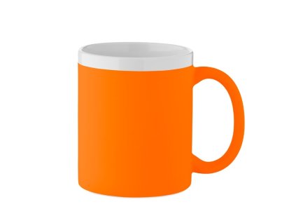 Matný keramický hrnček (300 ml) na laser , Neon Orange (Farba Neon Orange)