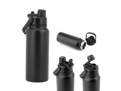 Nerezová termoska (830 ml) , Black (Farba Black)