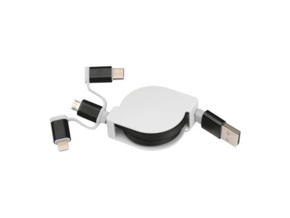 Navíjací USB kábel , Black (Farba Black)
