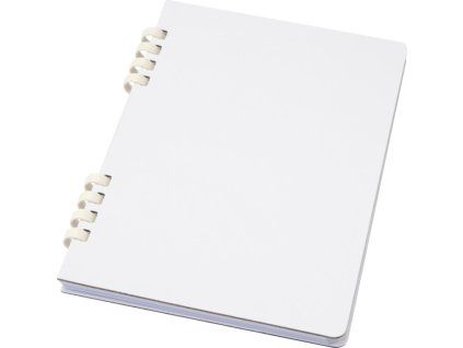 Krúžkový zápisník A5 , white (Farba white)