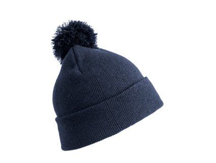 Junior Pom Pom Beanie , Navy (Farba Navy)