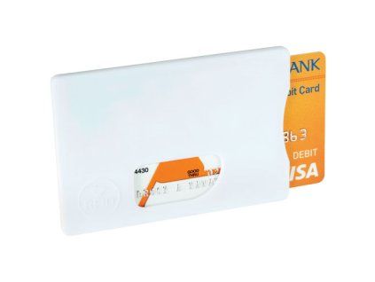 RFID plastový obal na kartu , white (Farba white)