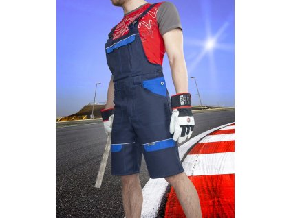 Šortky s náprsenkou ARDON®COOL TREND tm.modré-sv.modré 46