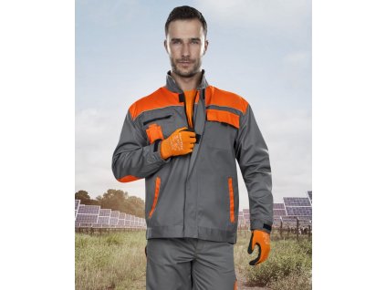 Blúza ARDON®2STRONG sivo-oranžová 46 (Varianta 46)