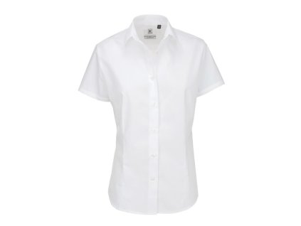 Poplin Shirt Heritage Short Sleeve / Women , white, S (36)