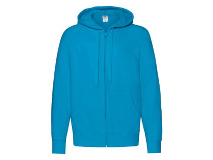 Lightweight Hooded Sweat Jacket , azure blue, XXL (Farba azure blue, Velkost XXL)