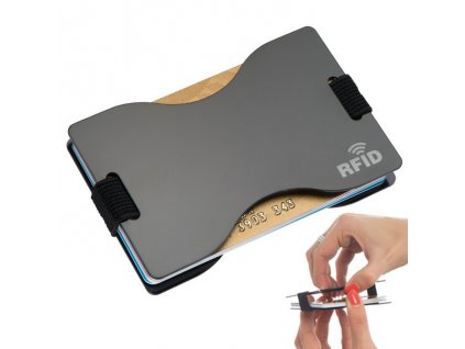 RFID puzdro na karty , Black (Farba Black)