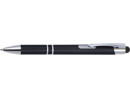 Glôčkové pero a stylus s podsvietením (modrá náplň) , Black