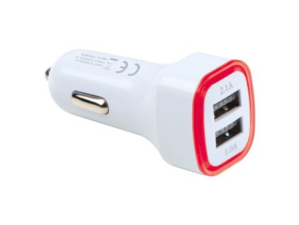 USB nabíjačka do auta , Red (Farba Red)