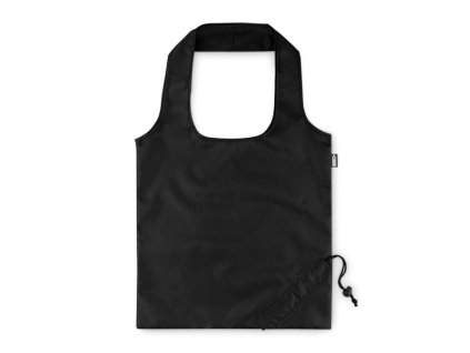 Skladacia taška zo 190T RPET , Black (Farba Black)