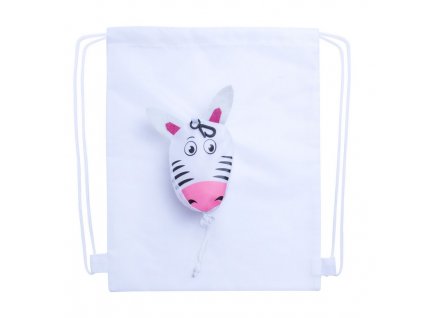 Polyesterové vrecúško (viac motívov) , white/zebra (Farba white/zebra)