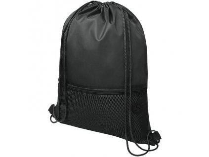 Vrecúško Oriole Mesh z 210D polyesteru , solid black (Farba solid black)