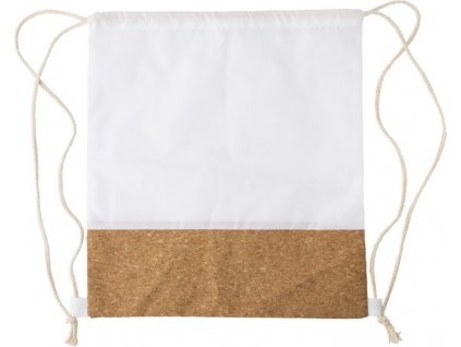 Vrecúško z RPET a korku , white (Farba white)