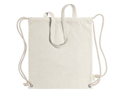 Vrecúško/taška z recyklovanej bavlny (140 g/m2) , Beige (Farba Beige)