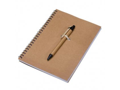 Zápisník A5 s perom , Brown (Farba Brown)