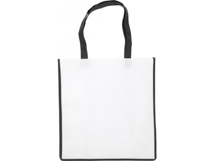 Taška z netkanej textílie (80 g/m2) so širším dnom , Black (Farba Black)